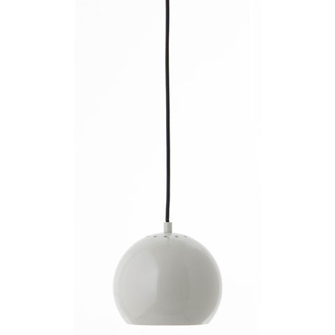 Ball 18 pendant | glossy pale grey