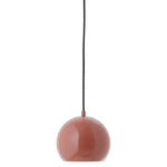 Ball 18 pendant | matt terracotta red