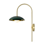 Marrakesh Arc w | satin brass and racing green