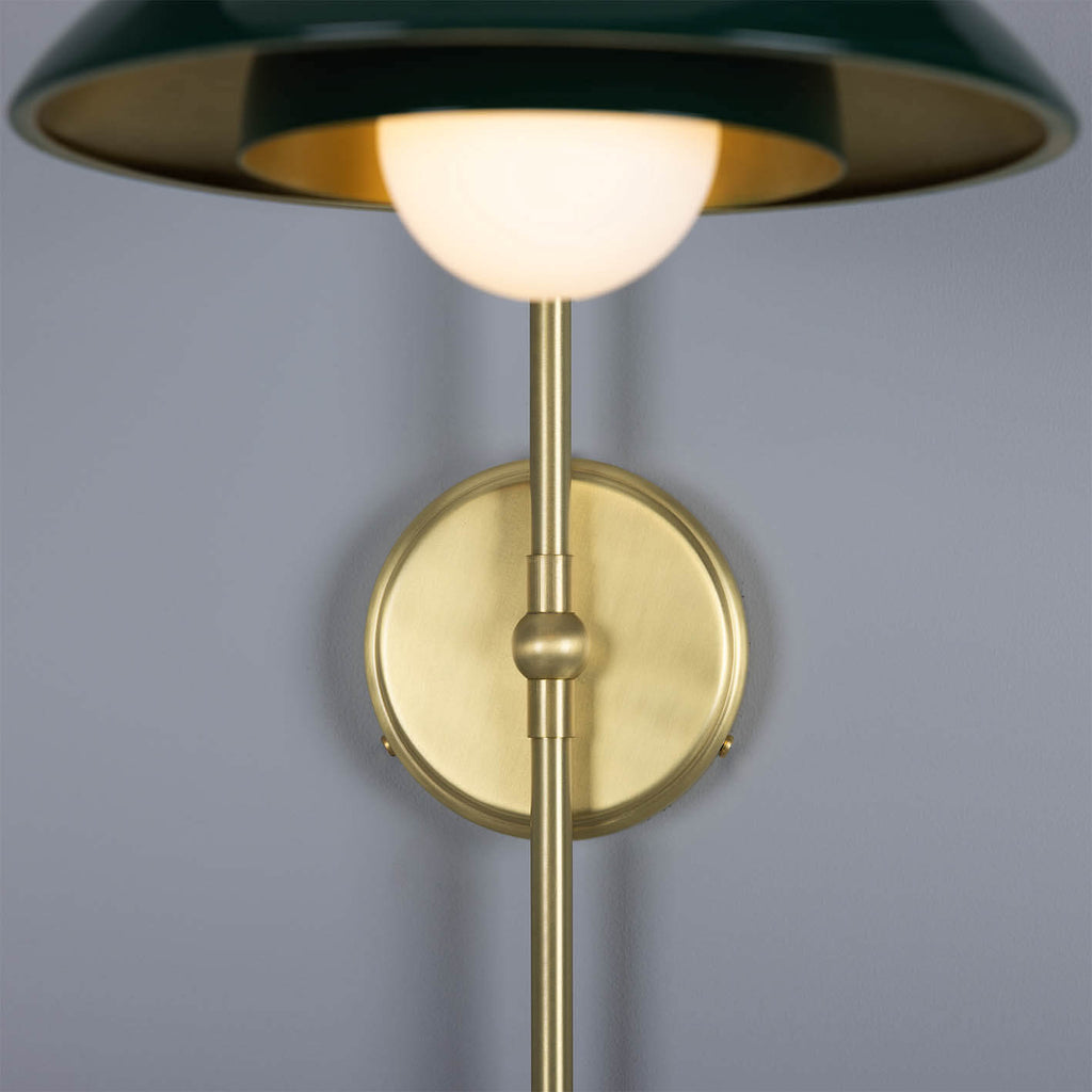 Marrakesh table lamp satin brass and racing green - candeeiro de parede de  design industrial - MLTL081 MLTL081ANTSLV Mullan Lighting - iluminação Normo
