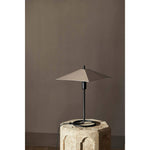 Filo square table lamp | black mirror polished
