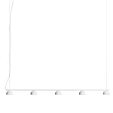Blush rail 5 pendant lamp | warm beige
