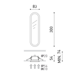 Olympia mini recessed IP | white