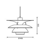 PH 5-4½ pendant | white