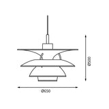 PH 5-4½ pendant | white
