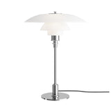 PH 3½-2½ glass table | chrome plated