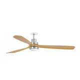 Lantau L ⌀132 with light | satin nickel and walnut