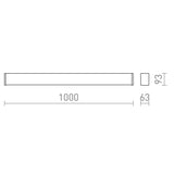 Carme 100 line surface IP65 | black