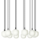 Rime pendant cluster ⌀12 | black