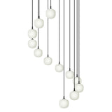 Rime pendant cluster ⌀12 | black