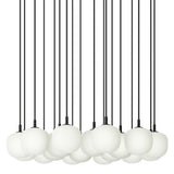 Rime pendant cluster ⌀12 | black