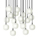 Rime pendant cluster ⌀12 | black