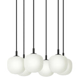 Rime pendant cluster ⌀12 | black