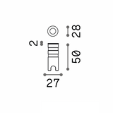 Rocket ultramini ø2-ø4 IP67 | brushed steel