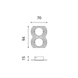 Shot Light trimless XS ⌀3 IP54 | black