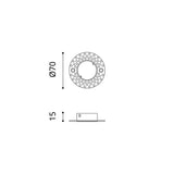 Shot Light trimless XS ⌀3 IP54 | black