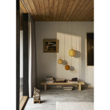 VL 45 Radiohus pendant ⌀17-37 | brass / glossy white opal glass