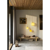 VL 45 Radiohus pendant ⌀17-37 | brass / glossy white opal glass