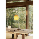 VL 45 Radiohus pendant ⌀17-37 | brass / glossy white opal glass