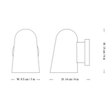 Solid wall lamp SC105 | brass