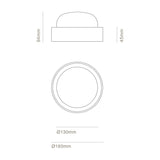 Sight round IP65 | pebble grey