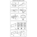 Slim mini outdoor wall IP65 | textured grey