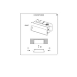 Slim mini outdoor wall IP65 | textured grey
