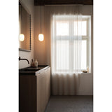 Noor pendant ⌀12-⌀18-⌀24 | white and black chrome