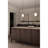 Noor pendant ⌀12-⌀18-⌀24 | white and black chrome