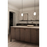 Noor pendant ⌀12-⌀18-⌀24 | white and black chrome