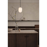 Noor pendant ⌀12-⌀18-⌀24 | white and black chrome