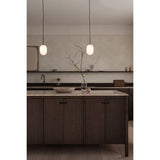 Noor pendant ⌀12-⌀18-⌀24 | white and black chrome