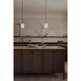 Noor pendant ⌀12-⌀18-⌀24 | white and black chrome