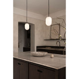 Noor pendant ⌀12-⌀18-⌀24 | white and black chrome