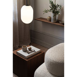 Noor pendant ⌀12-⌀18-⌀24 | white and black chrome