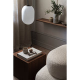 Noor pendant ⌀12-⌀18-⌀24 | white and black chrome