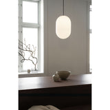 Noor pendant ⌀12-⌀18-⌀24 | white and black chrome