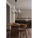 Noor chandelier ⌀65 | white and black chrome