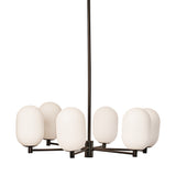 Noor chandelier ⌀65 | white and black chrome