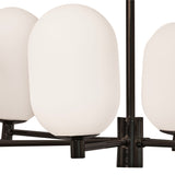 Noor chandelier ⌀65 | white and black chrome