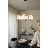 Noor chandelier ⌀65 | white and black chrome