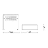 Tab wall mini 10 high power | brass
