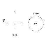 Thaïs outdoor pendant | solid brass