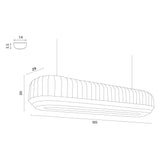 Tradition pendant linear lamp | off-white
