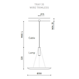 Tray 35 pendant | white