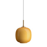 VL 45 Radiohus pendant ⌀17-37 | brass / glossy white opal glass
