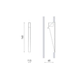 Walker recessed trimless | black