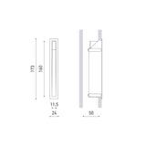 Walker recessed trimless | black