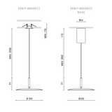 Zenit indirect pendant ø20 | textured black