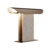 Hold table | matt black and black marble